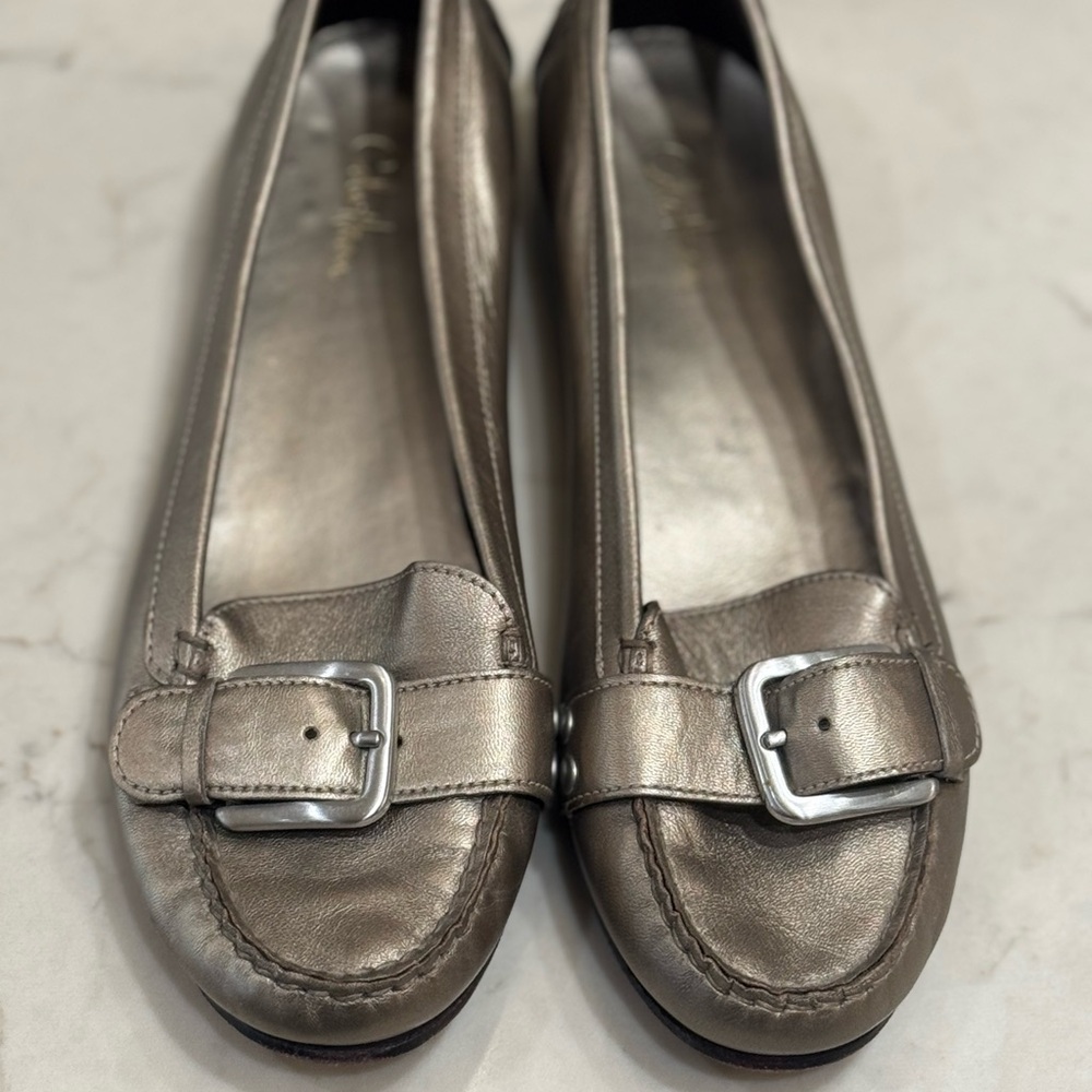 Cole Haan Elegant Bronze Metallic Flats